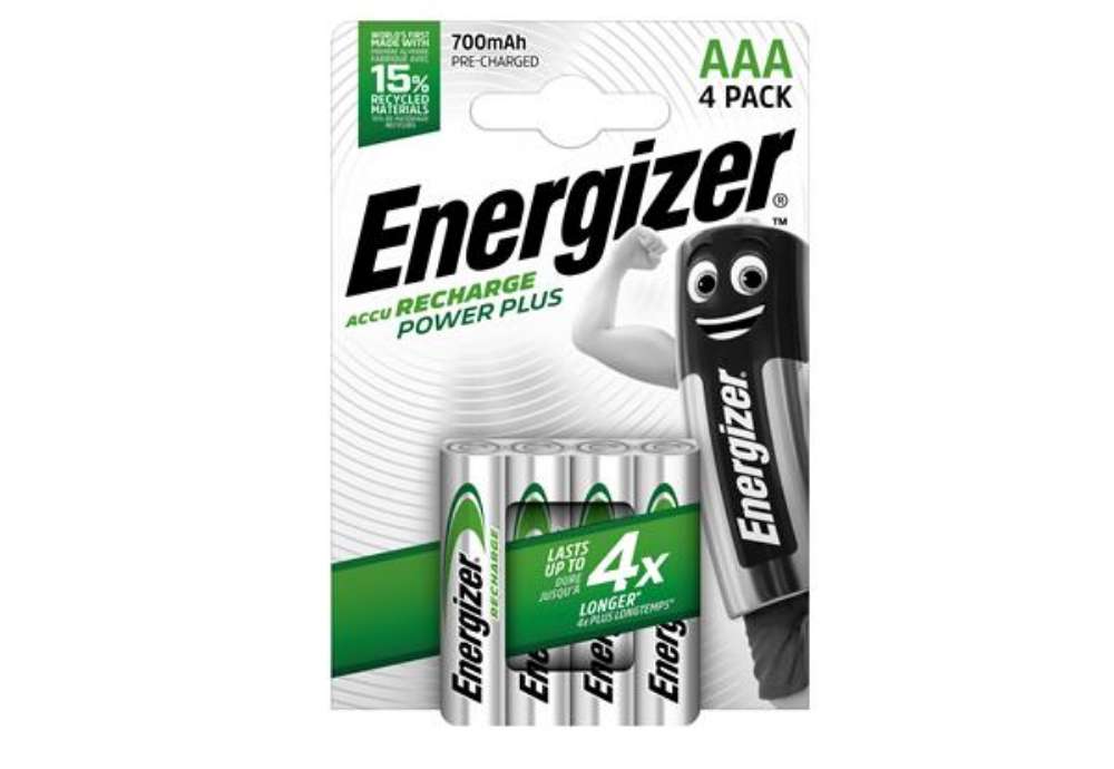 Immagine di Pila ministilo AAA - 1,2V - Power Plus - ricaricabili - Energizer - blister 4 pezzi