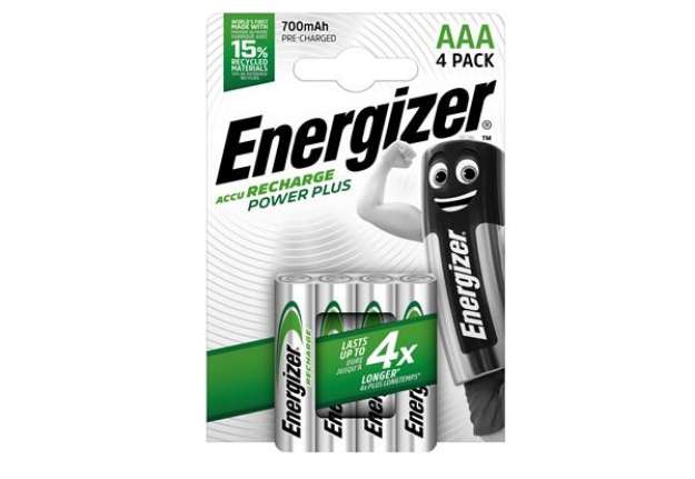 Immagine di Pila ministilo AAA - 1,2V - Power Plus - ricaricabili - Energizer - blister 4 pezzi