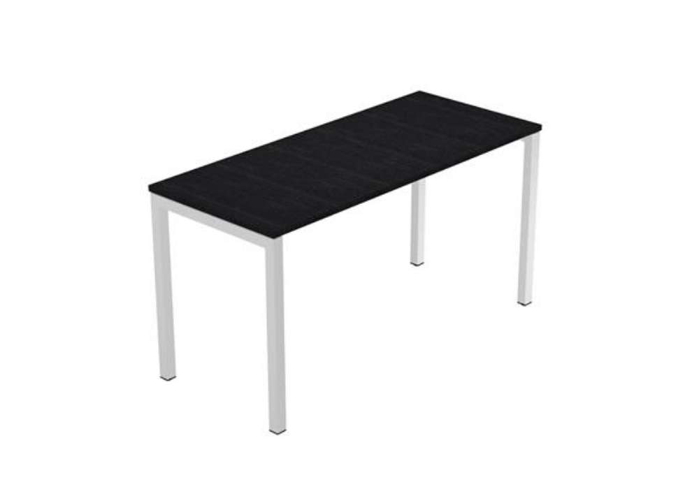 Immagine di Scrivania Easy Plus - per smartworking - 140 x 60 x 72,5 cm - nero venato frassino