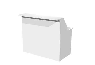 Visualizza i dettagli per Modulo reception Prestige - sopralzo con desktop incluso  - 120 x 76 x 117 cm - bianco/bianco Immagine di Modulo reception Prestige - sopralzo con desktop incluso  - 120 x 76 x 117 cm - bianco/bianco