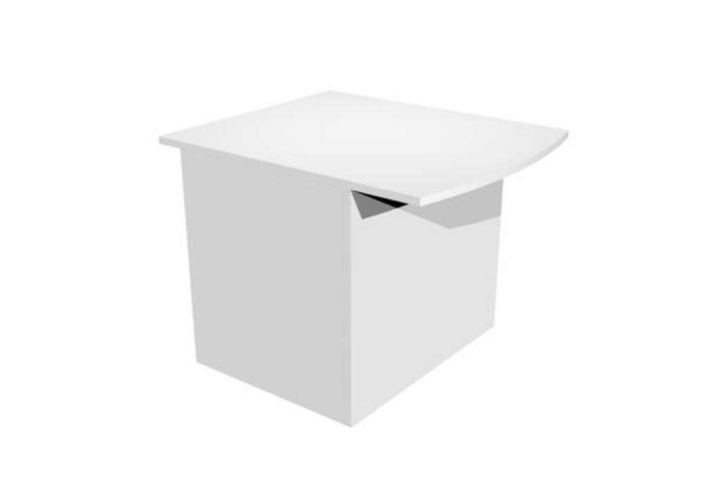 Immagine di Modulo Prestige reception disabili - senza sopralzo - 80 x 97,5 x 72 cm - bianco/bianco