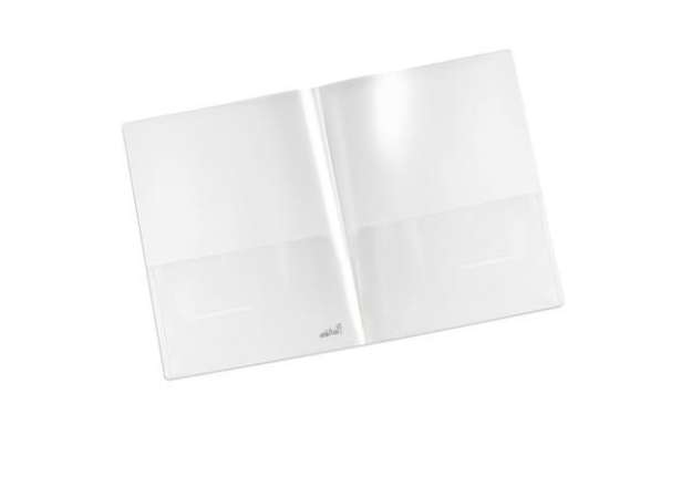 Immagine di Cartellina doppia tasca Plastidea - PP - trasparente - Iternet - conf. 5 pezzi
