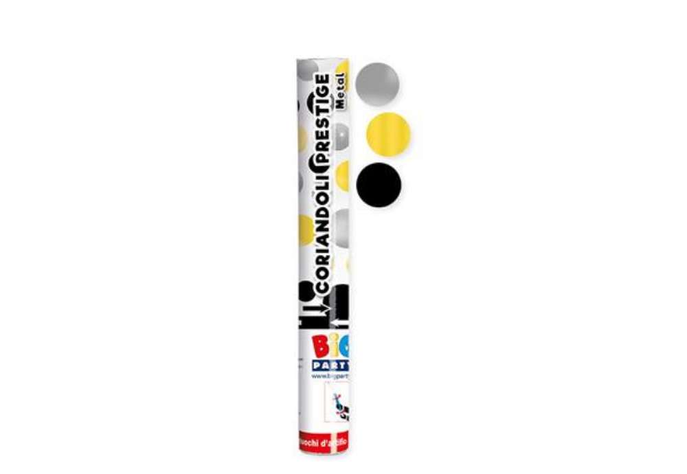 Immagine di Sparacoriandoli Cannon - colori assortiti - metal - gittata 8 mt - Big Party