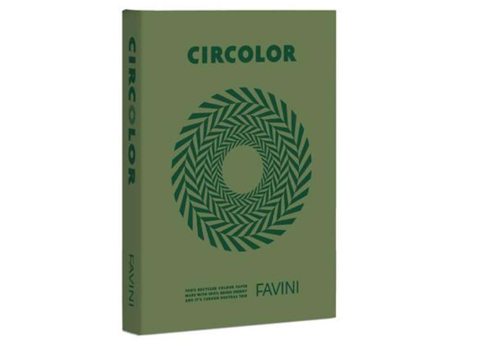 Immagine di Carta Circolor - A4 - 80 gr - verde - Favini - conf. 500 fogli