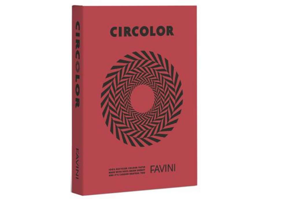 Immagine di Carta Circolor - A4 - 80 gr - rosso - Favini - conf. 500 fogli