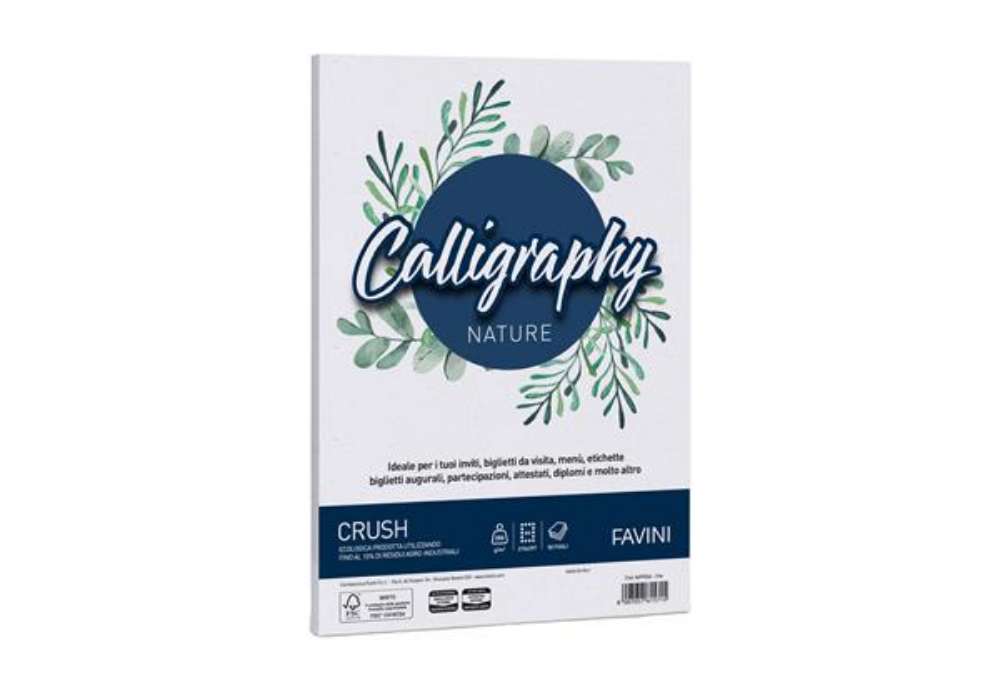 Immagine di Carta Calligraphy Nature Crush - A4 - 250 gr - uva - Favini - conf. 50 fogli