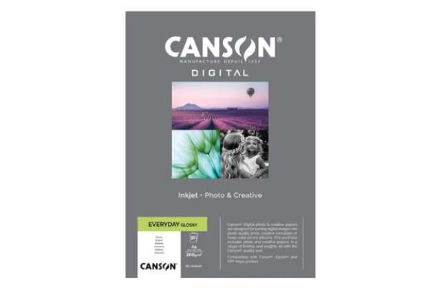 Immagine di Carta Inkjet Everyday - A4 - 200 gr - 50 fogli - lucida - Canson