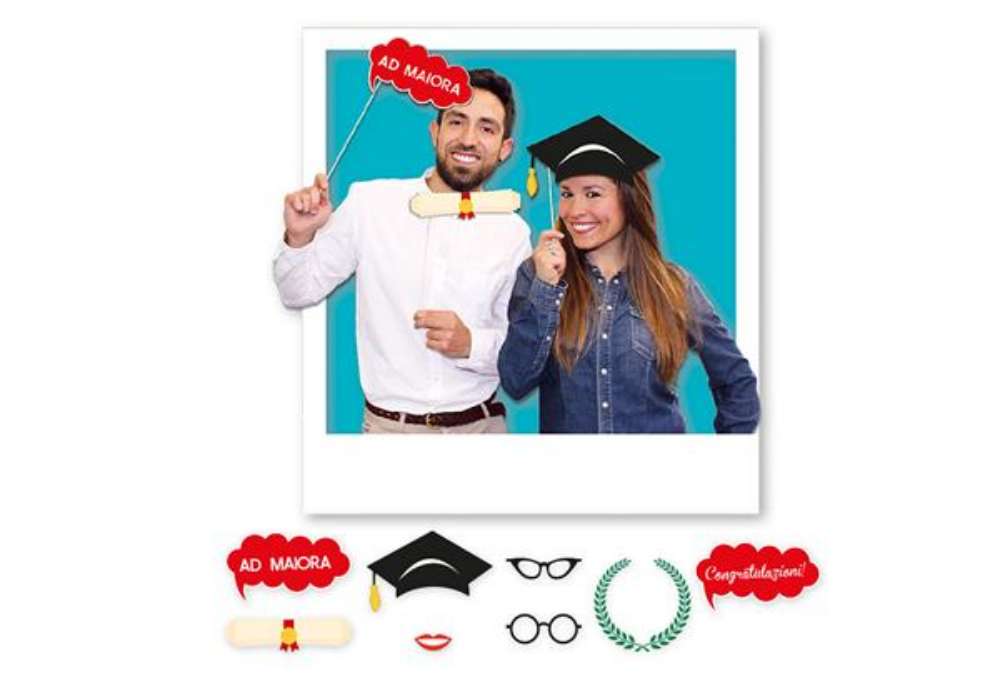 Immagine di Photo Booth Laurea - 8 fantasie - Big Party
