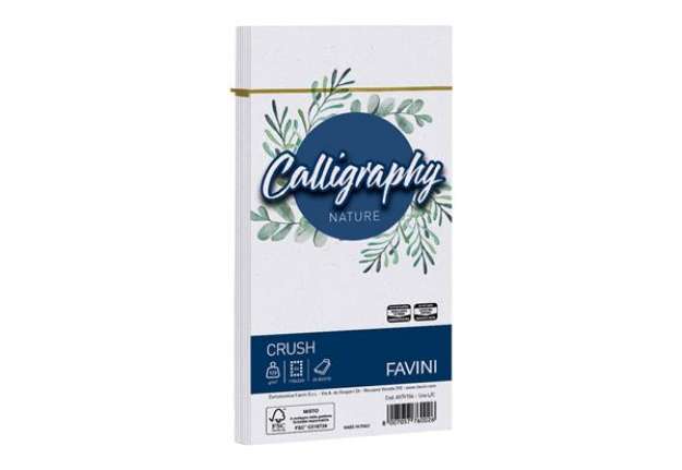 Immagine di Busta Calligraphy Nature Crush - 110 x 220 mm - 120 gr - uva - Favini - conf. 25 pezzi