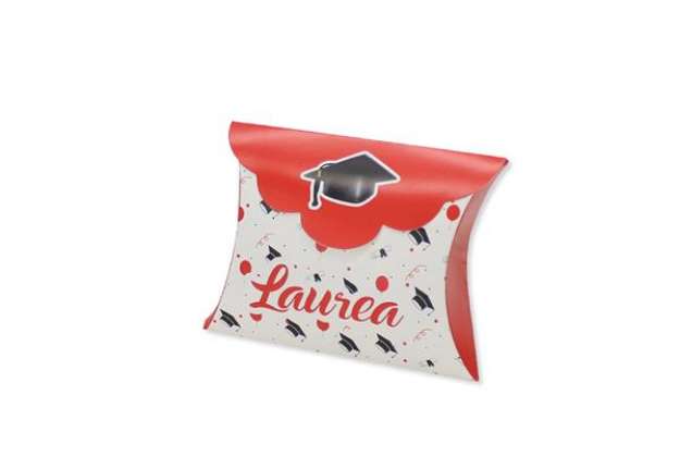 Immagine di Scatolina portaconfetti - Laurea - carta - 10 x 8 x 3 cm - Big Party - conf.25 pezzi