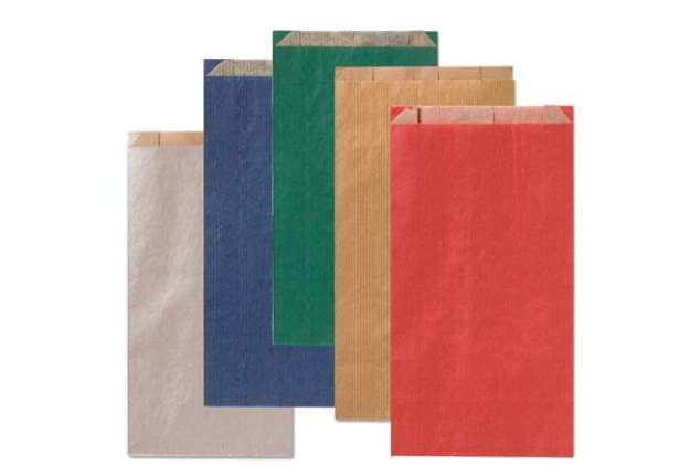 Immagine di Sacchetto a soffietto - 14 x 28+5 cm - colori scuri assortiti - Rex Sadoch - conf. 100 pezzi