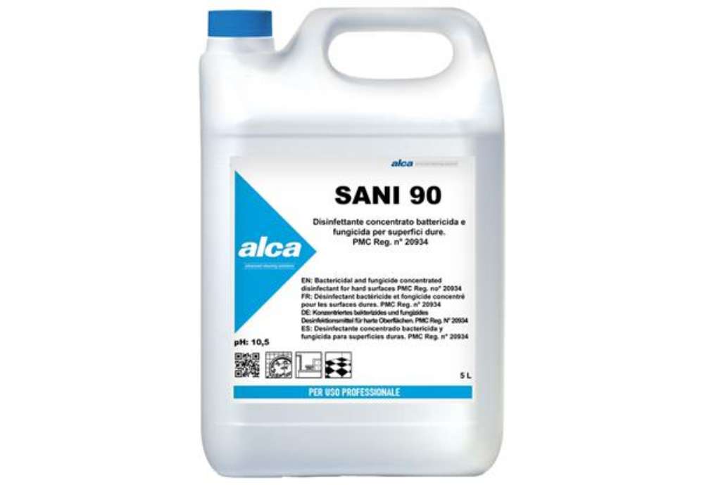 Immagine di Disinfettante concentrato Sani 90 - battericida - fungicida - 5 L - Alca