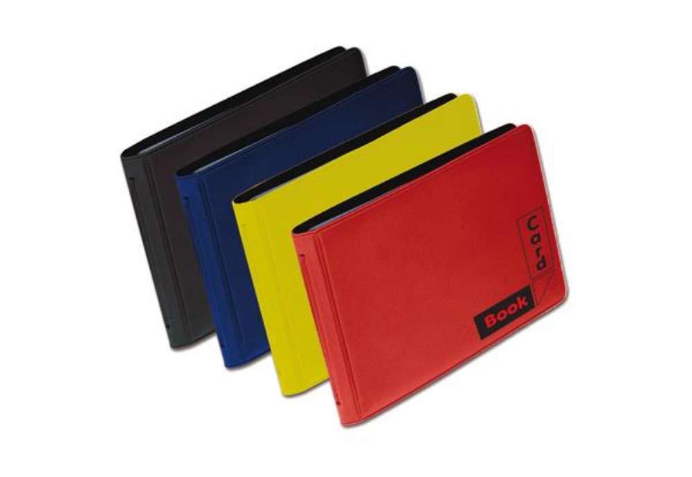 Immagine di Portacard ad album - 12 scomparti - in PVC gommato 1029 - Alplast - conf. 24 pezzi
