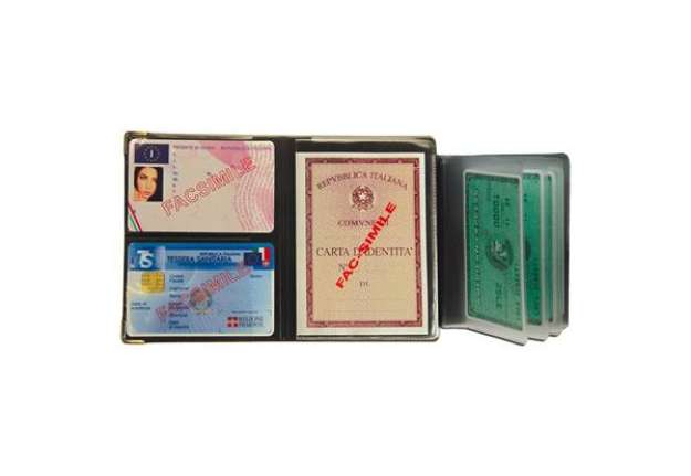 Immagine di Portadocumenti - multicard special - PVC - colori assortiti 1060S - Alplast - conf. 24 pezzi