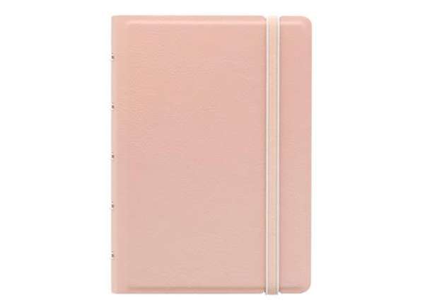 Immagine di Notebook Pocket - con elastico - copertina similpelle - 144 x 105 mm - 56 pagine - a righe - pesca -