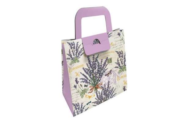 Immagine di Scatola portaoggetto - fantasia Lavanda - 8 x 9,5 x 5 cm - Kartos