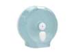 Immagine di Dispenser per carta igienica Mini Jumbo - 270 x 130 x 265 mm - bianco / azzurro - Replast