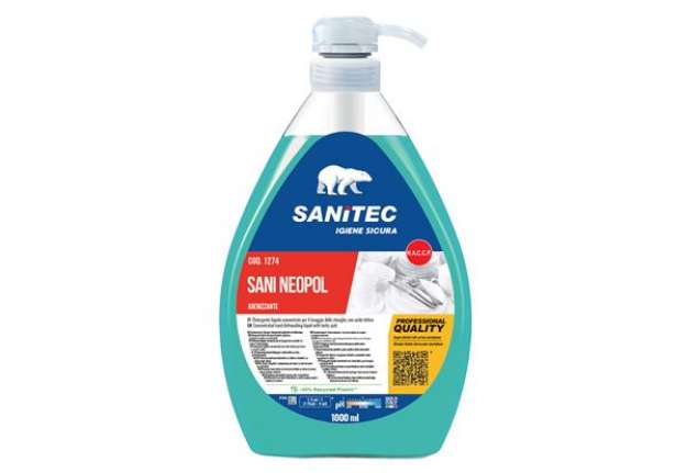Immagine di Detergente stoviglie Sani Neopol Piatti - 1 lt - Sanitec