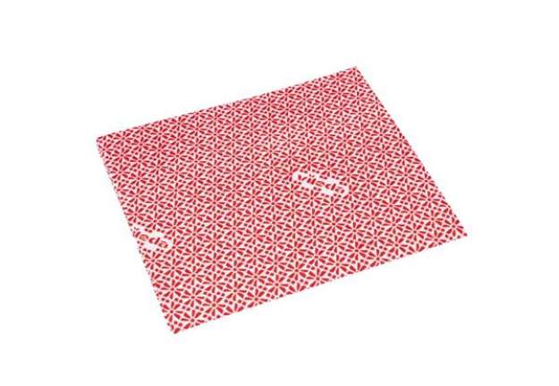 Immagine di Panno multiuso Wipro - con proprietà antibatteriche - 36 x 42 cm - rosso - Vileda - conf. 20 pezzi