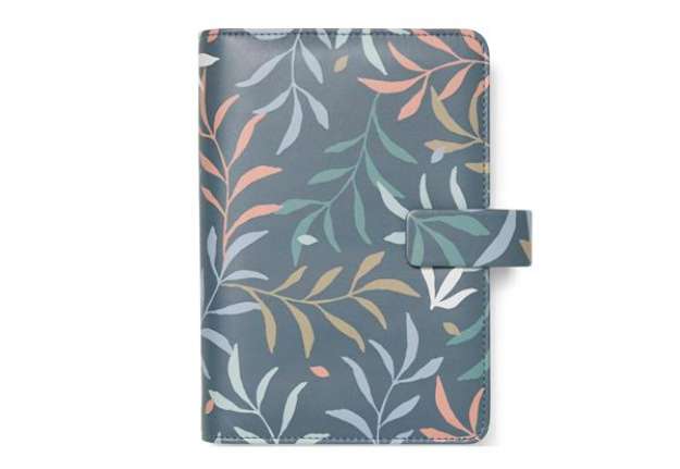 Immagine di Organiser Botanical - f.to Personal 187 x 153 x 40 mm - con cinturino - blu - Filofax