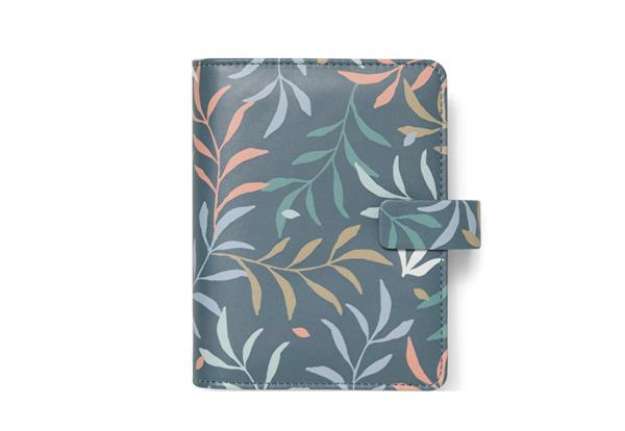 Immagine di Organiser Botanical - f.to Pocket 146 x 128 x 36 mm - con cinturino - blu - Filofax