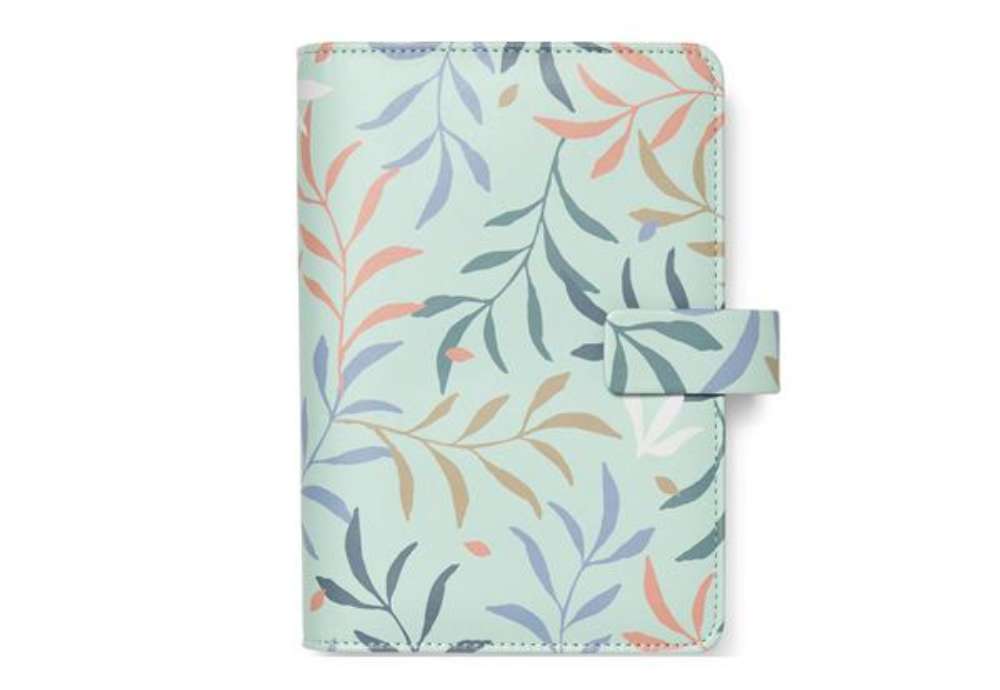 Immagine di Organiser Botanical - f.to Personal 187 x 153 x 40 mm - con cinturino - menta - Filofax