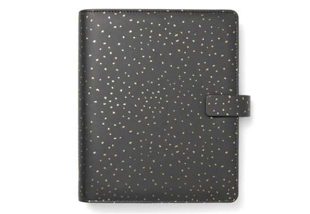Immagine di Organiser Confetti - f.to A5 - 233 x 217 x 46 mm - con cinturino - nero - Filofax