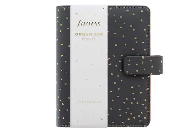 Immagine di Organiser Confetti - f.to Pocket - 146 x 128 x 36 mm - con cinturino - nero - Filofax