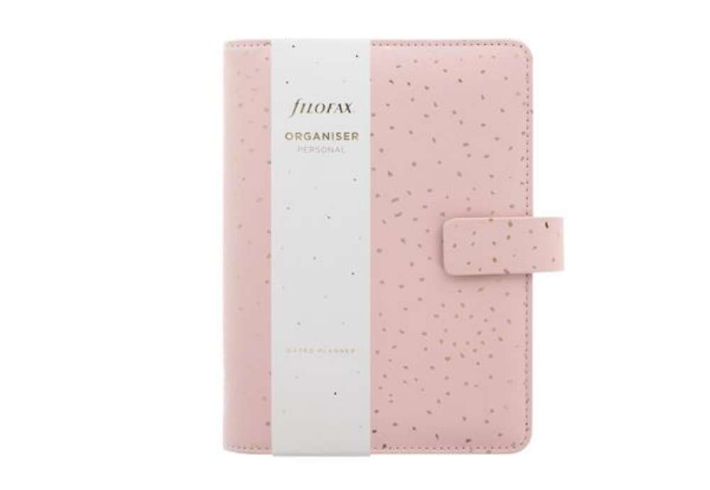 Immagine di Organiser Confetti - f.to Personal - 187 x 153 x 40 mm - con cinturino - rosa - Filofax