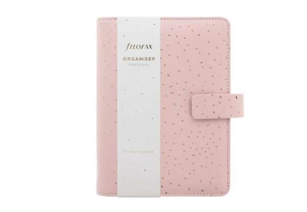 Immagine di Organiser Confetti - f.to Personal - 187 x 153 x 40 mm - con cinturino - rosa - Filofax