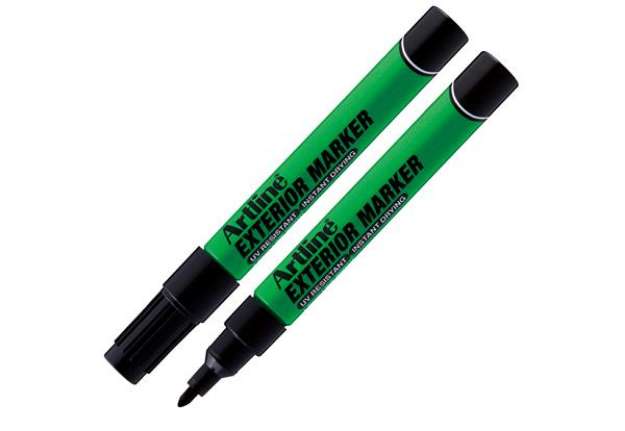 Immagine di Marcatore permanente - per esterni - punta tonda 1,5 mm - nero - Artline