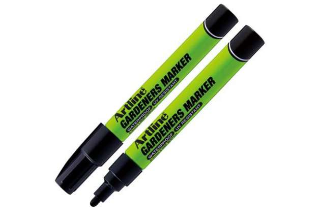 Immagine di Marcatore permanente - per giardinaggio - punta tonda 2,3 mm - nero - Artline