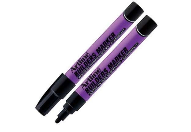 Immagine di Marcatore permanente - per costruttori - punta tonda 2,3 mm - nero - Artline