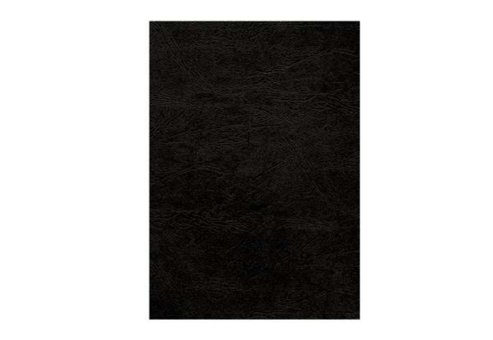 Immagine di Copertine per rilegatura - A4 - cartoncino groffrato semilpelle - 250 gr - nero - Fellowes - conf.10