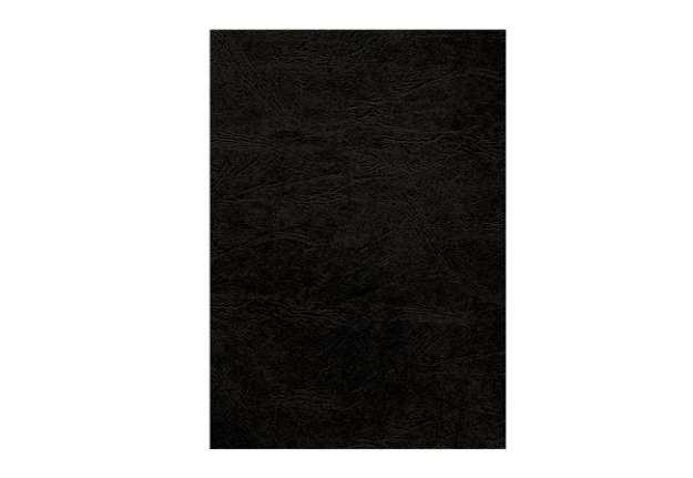 Immagine di Copertine per rilegatura - A4 - cartoncino groffrato semilpelle - 250 gr - nero - Fellowes - conf.10