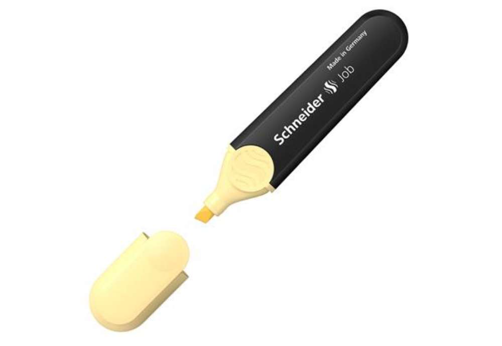 Immagine di Evidenziatore Job - PPL - punta 1,5 mm - giallo pastello - Schneider