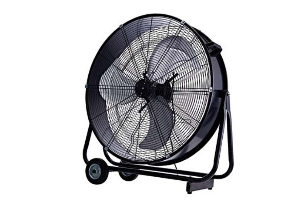 Immagine di Ventilatore industriale Uragano 82 - carrellato - metallo- nero - CFG