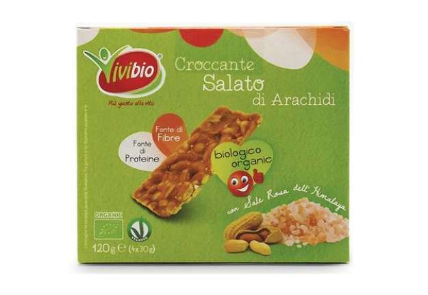 Immagine di Barretta croccante - arachidi - salato - 120 gr - Vivibio