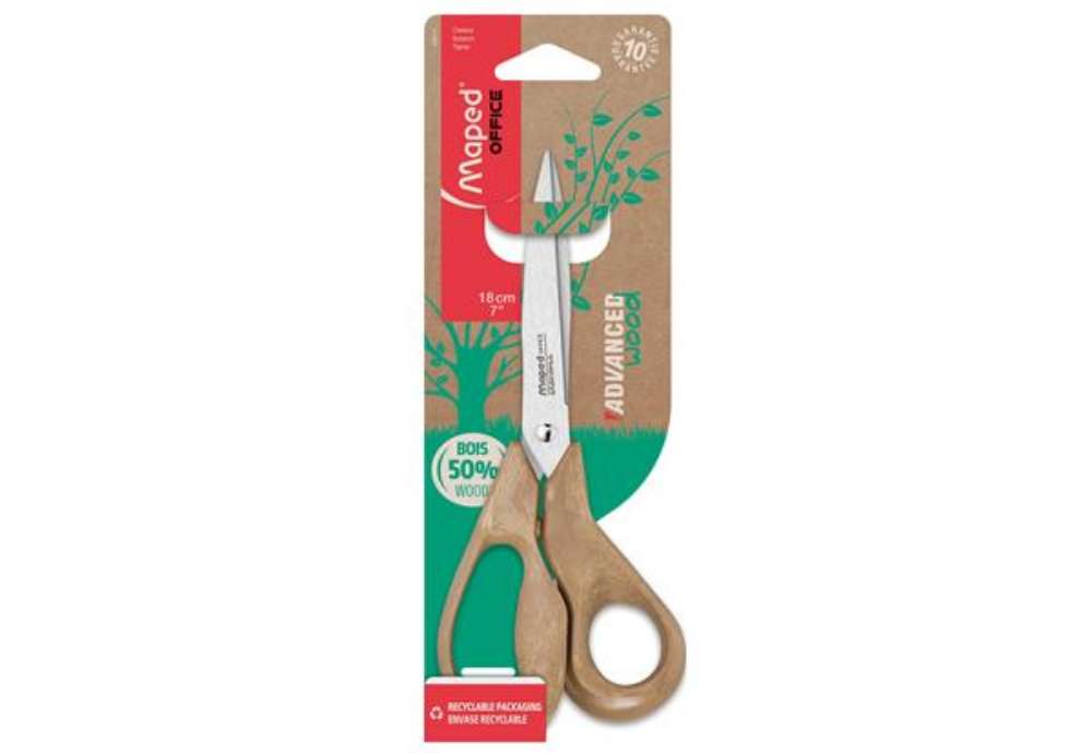 Immagine di Forbici Advanced Wood - asimmetriche - 18 cm - Maped