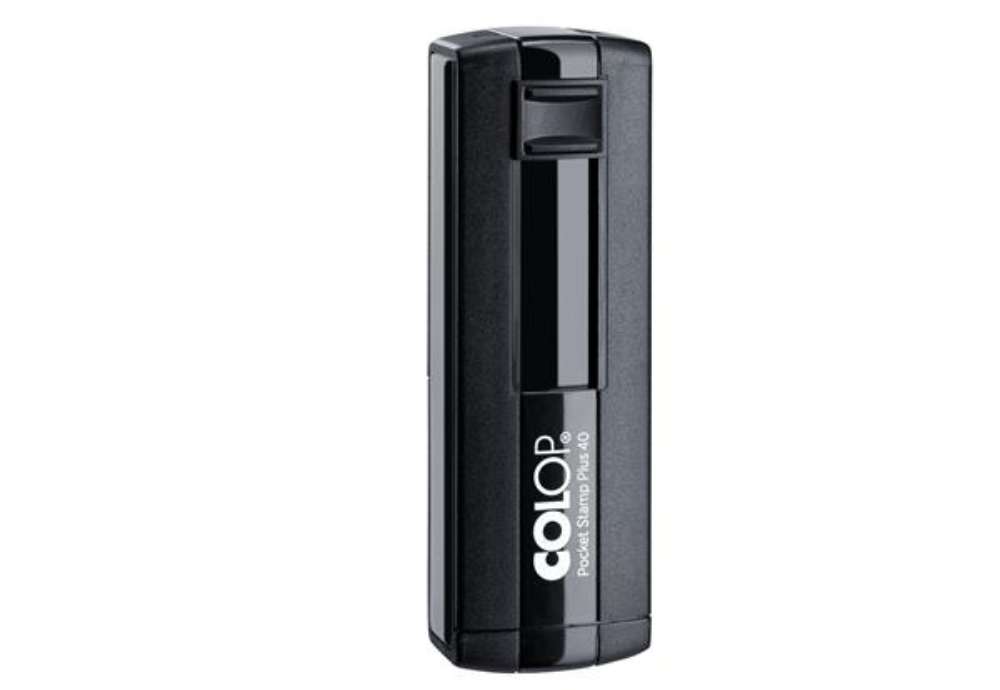 Immagine di Timbro Pocket Stamp Plus 40 - 23 x 59 mm - 6 righe - autoinchiostrante - nero - Colop