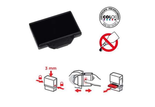 Immagine di Tampone Pocket Stamp 40 - nero - Colop