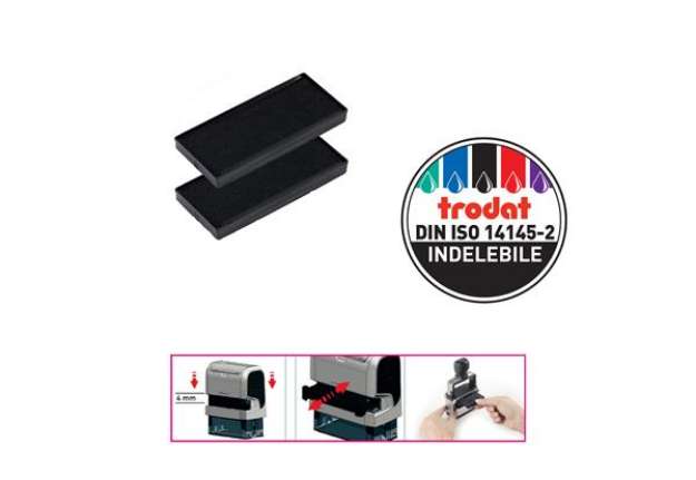 Immagine di Tampone 6/4931 - nero - Trodat - blister 2 pezzi