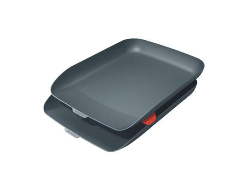 Immagine di Kit doppia vaschetta portacorrispondenza Cosy - grigio - Leitz