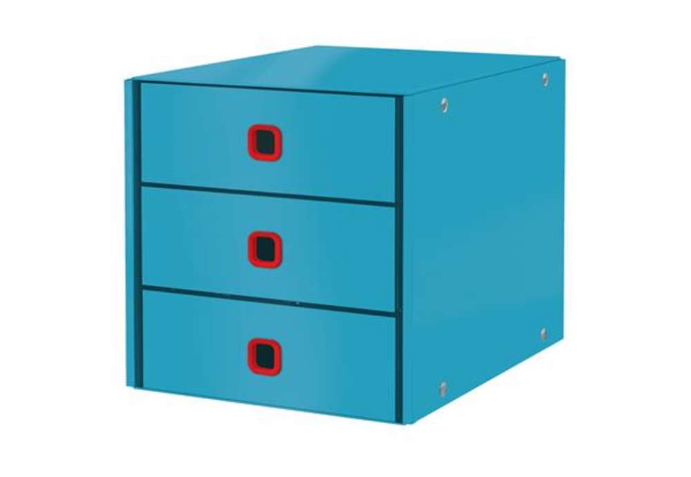 Immagine di Cassettiera Click&Store Cosy - 3 cassetti - blu - Leitz
