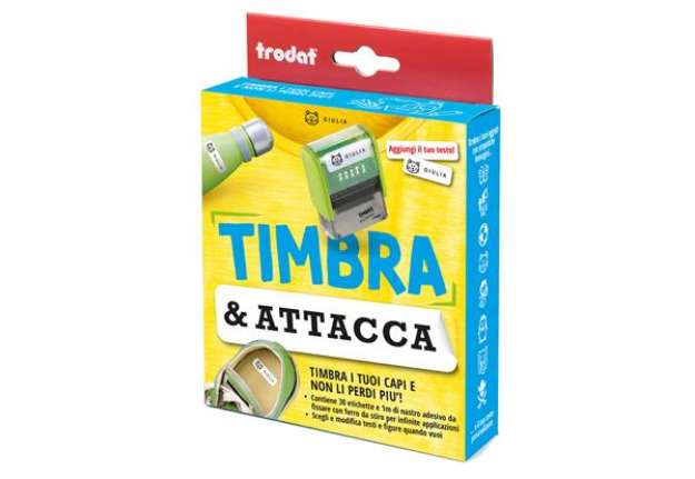 Immagine di Kit Timbra&Attacca - per stampa su tessuti/etichette - Trodat
