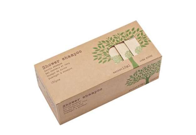 Immagine di Bustina Linea Cortesia Natura - bagnodoccia shampoo - monodose - 10 ml - Leone - conf. 150 pezzi