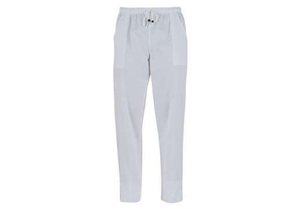 Immagine di Pantalone Pitagora - unisex - taglia L - bianco - Giblor's