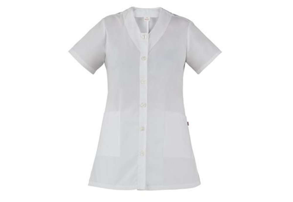 Immagine di Casacca Camelia - da donna - manica corta - taglia XL - bianco - Giblor's