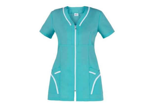 Immagine di Casacca Altea - da donna - manica corta - taglia XL - verde acqua - Giblor's