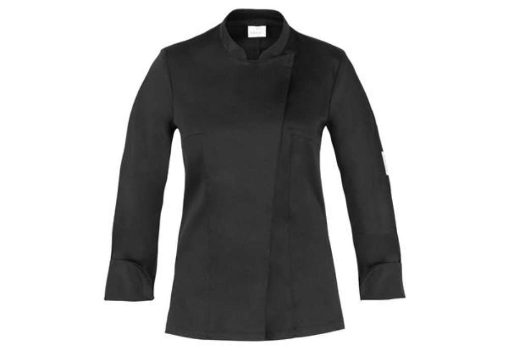 Immagine di Giacca cuoco Celine - da donna - manica lunga - taglia M - nero - Giblor's